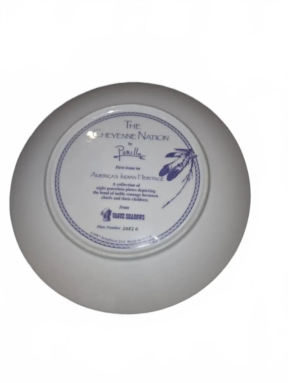 Vintage 1987 Gregory Perillo | The Cheyenne Nation Collectible Decorative Plate
